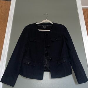 Talbots Black Textured Blazer